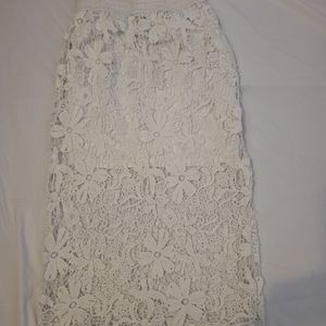 Meraki Cream Floral Skirt